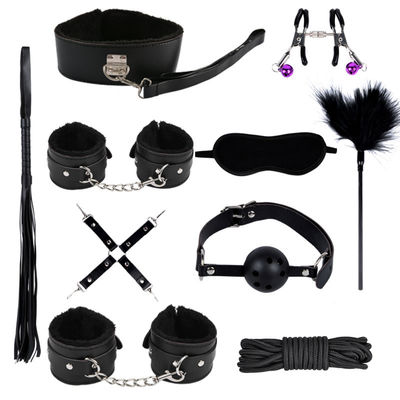 Erotische Japanse BDSM Set Bondage Beheersing Kit Bondage Pak Handboeien Nippel Klampen