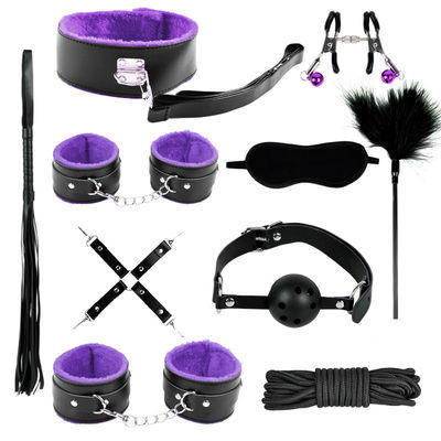 Erotische Japanse BDSM Set Bondage Beheersing Kit Bondage Pak Handboeien Nippel Klampen