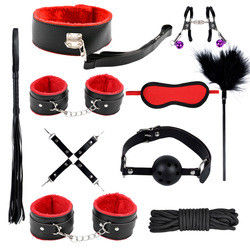 Erotische Japanse BDSM Set Bondage Beheersing Kit Bondage Pak Handboeien Nippel Klampen