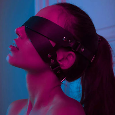 Silicone ABS BDSM Set Bondage Oogmasker Paar Seks Speelgoed Lederen Slaaf