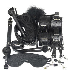10 Set Light Self Bondage Kit Leer Kit SM Slave Passion Fetish Bedboeien