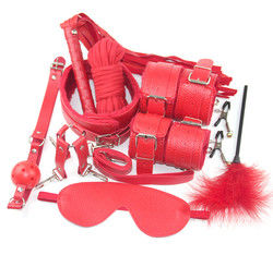 10 Set Light Self Bondage Kit Leer Kit SM Slave Passion Fetish Bedboeien
