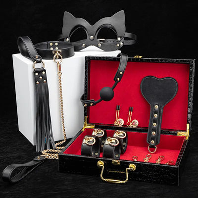 2kg zwarte vrouwen volwassen bdsm set sm leer seksspeeltjes luxe slavernij set