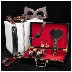 2kg zwarte vrouwen volwassen bdsm set sm leer seksspeeltjes luxe slavernij set