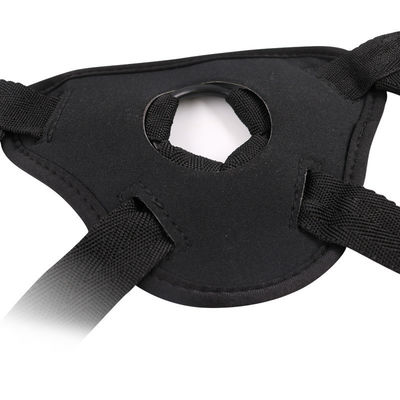 Lesbische draagbare BDSM set zwarte rubber dildo broek voor mannen band op broek