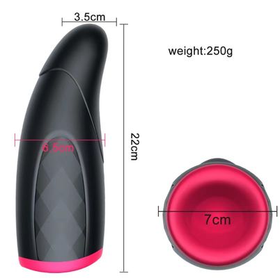 250 g echte vagina man masturbator speelgoed beker automatische zuiger telescopische verwarming