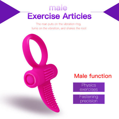Roze CE Vibrating Tongue Ring Clitoris Dildo Ring Vibrator 85.8mm X 46.3mm X 8.2mm