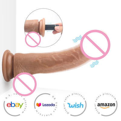 Vrouwen Vibrator voor seks op afstand Plastic Penis Seks Speelgoed Vibrating Dildo Silicone Rubber