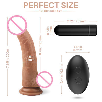 Vrouwen Vibrator voor seks op afstand Plastic Penis Seks Speelgoed Vibrating Dildo Silicone Rubber