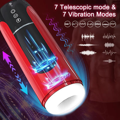 Intelligente verwarming Automatische Man Masterbater Telescopische Roterende Man Masturbatie Cup