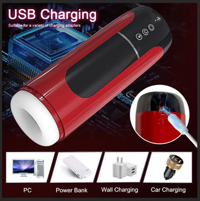 Intelligente verwarming Automatische Man Masterbater Telescopische Roterende Man Masturbatie Cup