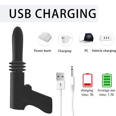 Mini pistoolvormig vibrator seks speeltje automatisch duwen seksmachine clitoris seks speeltje