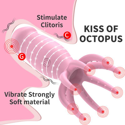 Leuke mini G-spot vibrators 8 Finger Octopus vibrator Scalp hoofdmassageur