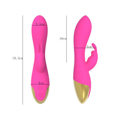 Oplaadbare G-spot seksspeeltjes waterdicht konijn clit massager vibrator voor vrouwen