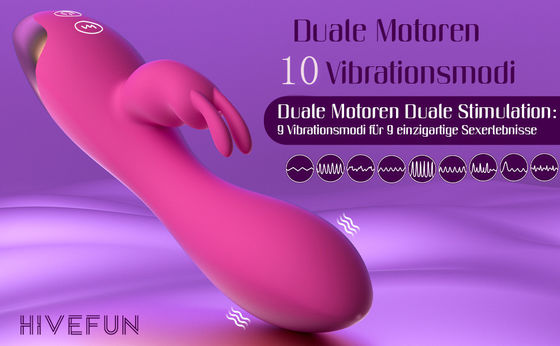 Oplaadbare G-spot seksspeeltjes waterdicht konijn clit massager vibrator voor vrouwen