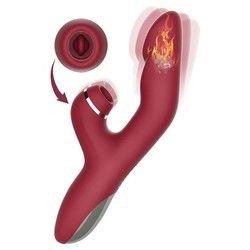 Oplaadbare G-spot seksspeeltjes waterdicht konijn clit massager vibrator voor vrouwen