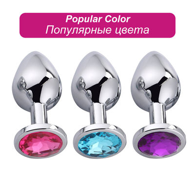 Vrouwen Mannen Anaal Plug Seks Speelgoed Dilator Metalen Kristal Butt Plug Met Juweel