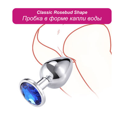 Vrouwen Mannen Anaal Plug Seks Speelgoed Dilator Metalen Kristal Butt Plug Met Juweel
