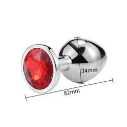 Vrouwen Mannen Anaal Plug Seks Speelgoed Dilator Metalen Kristal Butt Plug Met Juweel