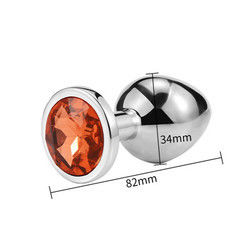 Vrouwen Mannen Anaal Plug Seks Speelgoed Dilator Metalen Kristal Butt Plug Met Juweel