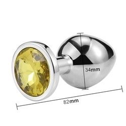 Vrouwen Mannen Anaal Plug Seks Speelgoed Dilator Metalen Kristal Butt Plug Met Juweel