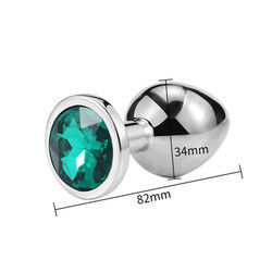 Vrouwen Mannen Anaal Plug Seks Speelgoed Dilator Metalen Kristal Butt Plug Met Juweel