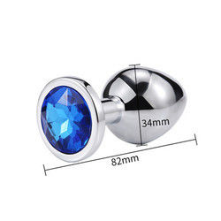 Vrouwen Mannen Anaal Plug Seks Speelgoed Dilator Metalen Kristal Butt Plug Met Juweel