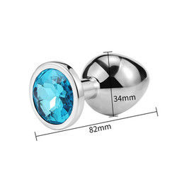 Vrouwen Mannen Anaal Plug Seks Speelgoed Dilator Metalen Kristal Butt Plug Met Juweel