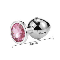 Vrouwen Mannen Anaal Plug Seks Speelgoed Dilator Metalen Kristal Butt Plug Met Juweel