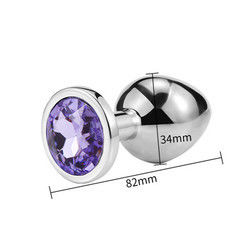 Vrouwen Mannen Anaal Plug Seks Speelgoed Dilator Metalen Kristal Butt Plug Met Juweel