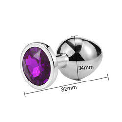 Vrouwen Mannen Anaal Plug Seks Speelgoed Dilator Metalen Kristal Butt Plug Met Juweel