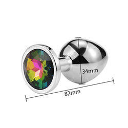 Vrouwen Mannen Anaal Plug Seks Speelgoed Dilator Metalen Kristal Butt Plug Met Juweel