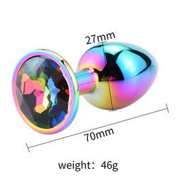Ronde masturbatie anale plug seksspeelgoed mannelijk anale speeltje stimulator kristal accessoire