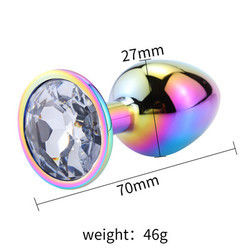 Ronde masturbatie anale plug seksspeelgoed mannelijk anale speeltje stimulator kristal accessoire