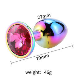 Ronde masturbatie anale plug seksspeelgoed mannelijk anale speeltje stimulator kristal accessoire
