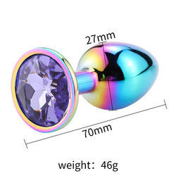 Ronde masturbatie anale plug seksspeelgoed mannelijk anale speeltje stimulator kristal accessoire