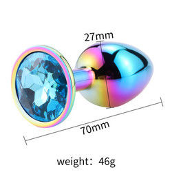 Ronde masturbatie anale plug seksspeelgoed mannelijk anale speeltje stimulator kristal accessoire