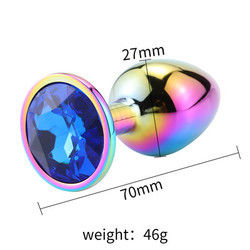 Ronde masturbatie anale plug seksspeelgoed mannelijk anale speeltje stimulator kristal accessoire