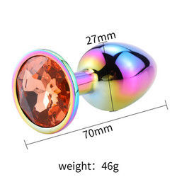 Ronde masturbatie anale plug seksspeelgoed mannelijk anale speeltje stimulator kristal accessoire