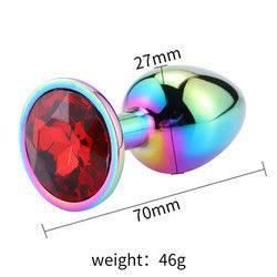 Ronde masturbatie anale plug seksspeelgoed mannelijk anale speeltje stimulator kristal accessoire