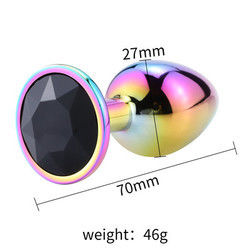 Ronde masturbatie anale plug seksspeelgoed mannelijk anale speeltje stimulator kristal accessoire