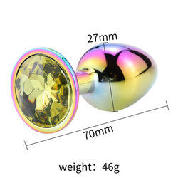 Ronde masturbatie anale plug seksspeelgoed mannelijk anale speeltje stimulator kristal accessoire