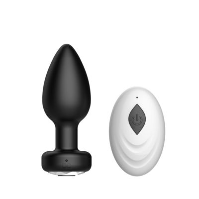 Draadloos aansteken anaal plug Seksspeelgoed Silicone USB oplaadbaar 10 Frequentie