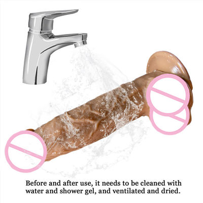 Kunstmatige penis anale man realistische dildo vloeibare zachte siliconen rubber seksspeeltjes voor vrouwen sterke zuigbeker handsfree
