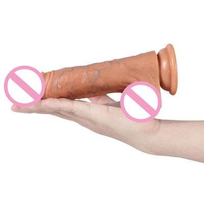 8 inch Youjizz Com Lesbische Vrouwelijke Dildo Dikke Silicone Dildo Vibrator