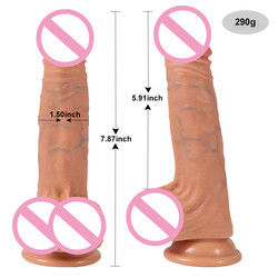 8 inch Youjizz Com Lesbische Vrouwelijke Dildo Dikke Silicone Dildo Vibrator