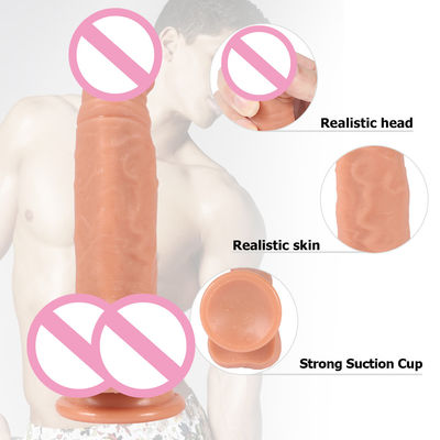 Huisgemaakte 7,48 inch realistische siliconen dildo 7,48in Vrouwelijke dildo vibrator