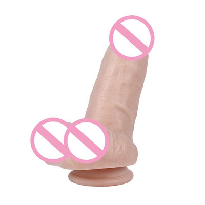 215mm Penis Vrouwen Seksspeelgoed Realistisch Medisch Silicone Dildo Silicone Rubber