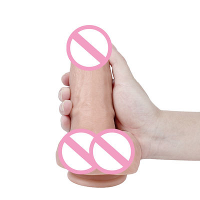 215mm Penis Vrouwen Seksspeelgoed Realistisch Medisch Silicone Dildo Silicone Rubber