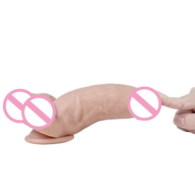 215mm Penis Vrouwen Seksspeelgoed Realistisch Medisch Silicone Dildo Silicone Rubber
